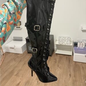 Thigh High ‘Seduce’ Pleaser Boots Size 9